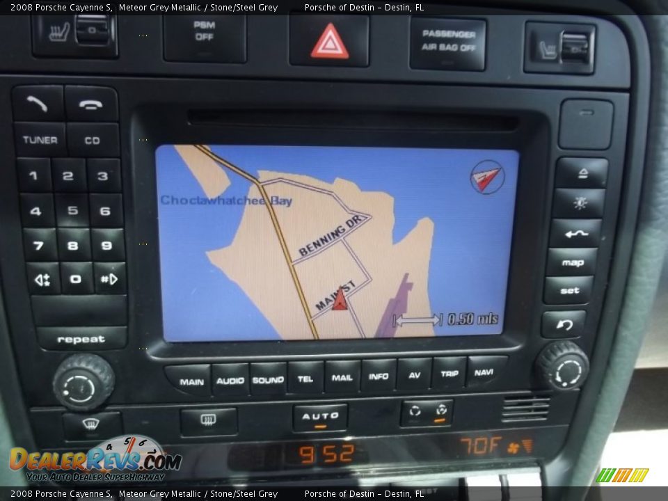 2008 Porsche Cayenne S Meteor Grey Metallic / Stone/Steel Grey Photo #14