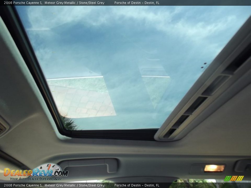 2008 Porsche Cayenne S Meteor Grey Metallic / Stone/Steel Grey Photo #15