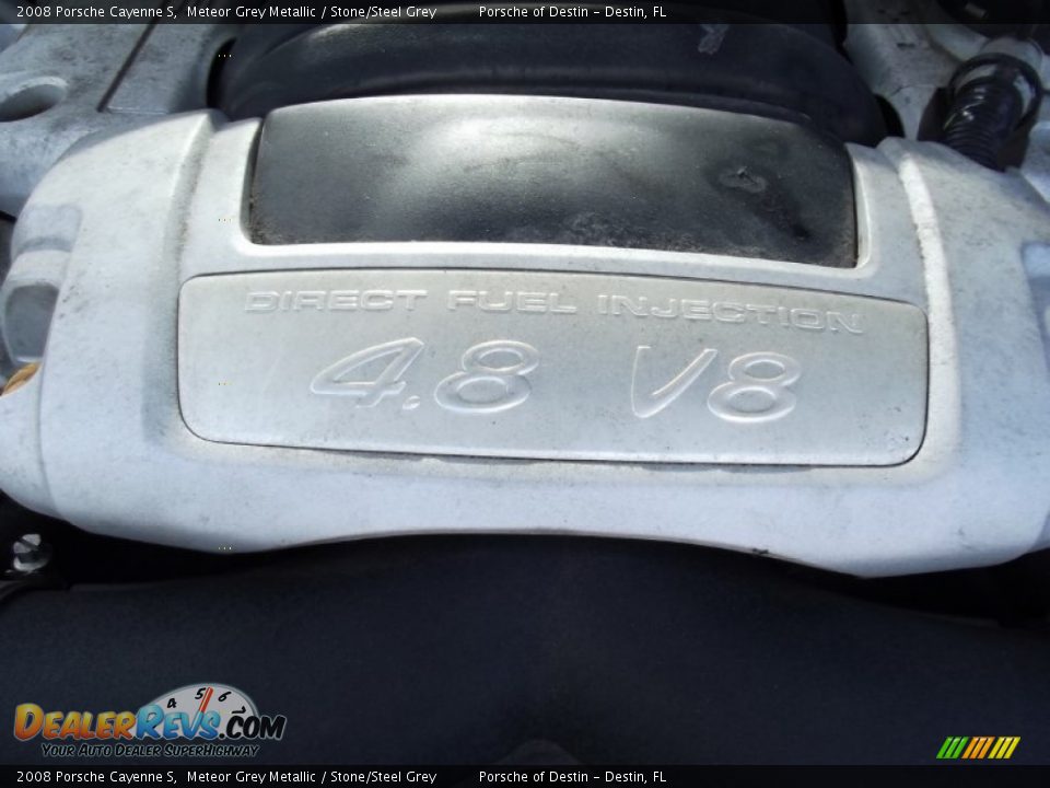 2008 Porsche Cayenne S Meteor Grey Metallic / Stone/Steel Grey Photo #17