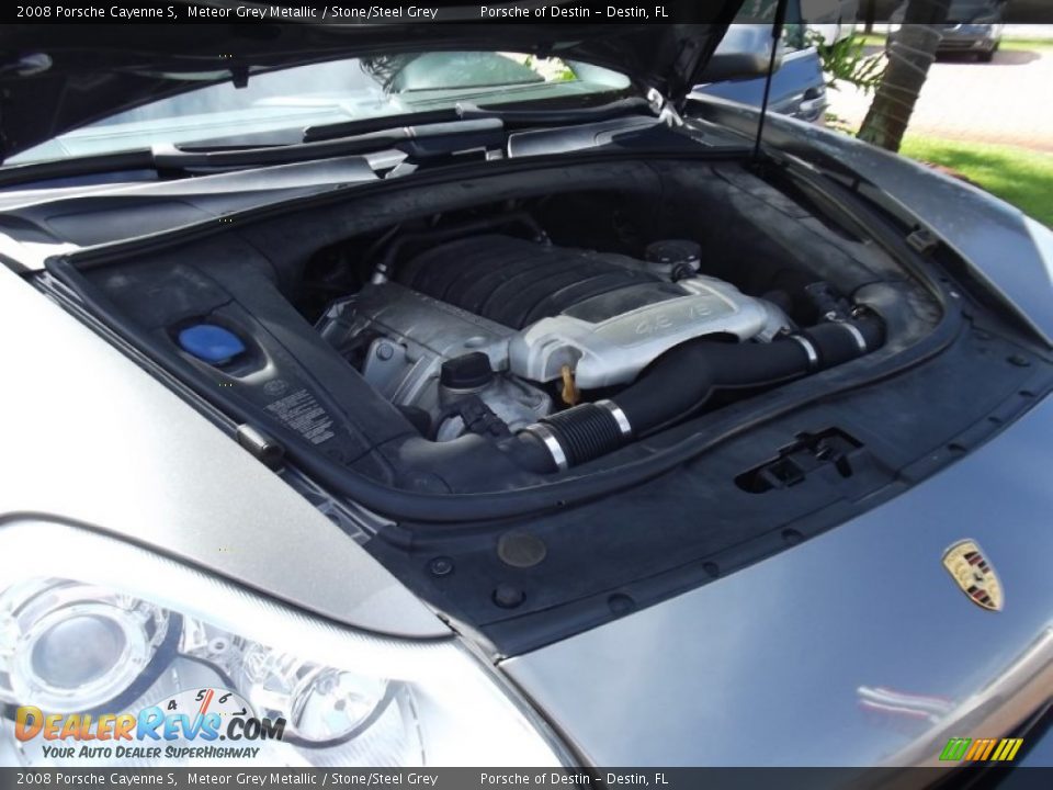 2008 Porsche Cayenne S Meteor Grey Metallic / Stone/Steel Grey Photo #18
