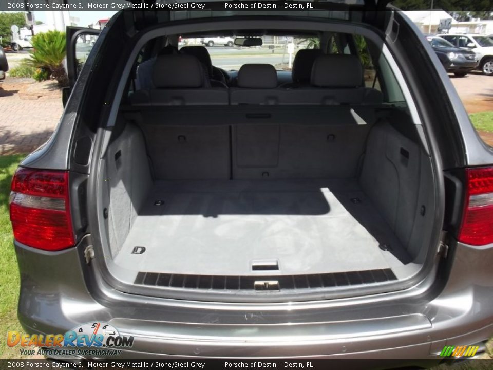 2008 Porsche Cayenne S Meteor Grey Metallic / Stone/Steel Grey Photo #19