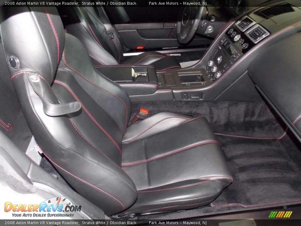 Obsidian Black Interior - 2008 Aston Martin V8 Vantage Roadster Photo #16