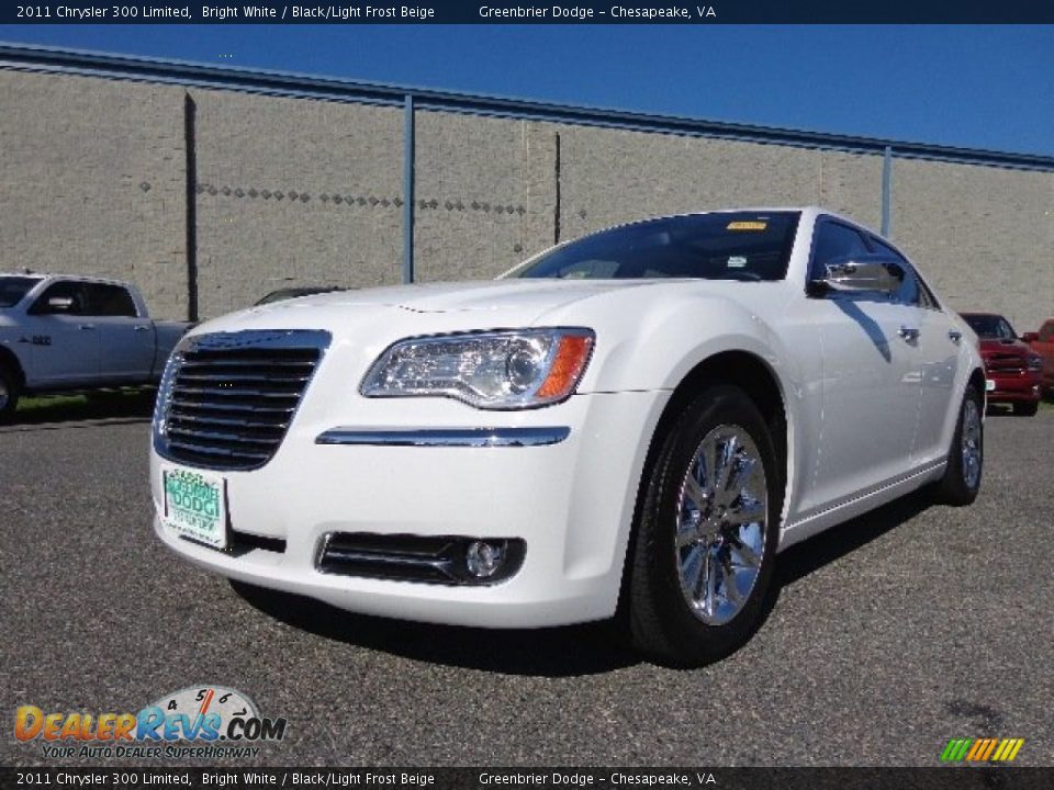 2011 Chrysler 300 Limited Bright White / Black/Light Frost Beige Photo #1