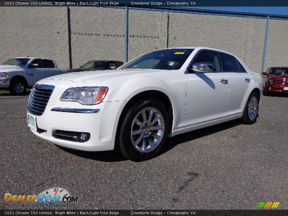 2011 Chrysler 300 Limited Bright White / Black/Light Frost Beige Photo #2