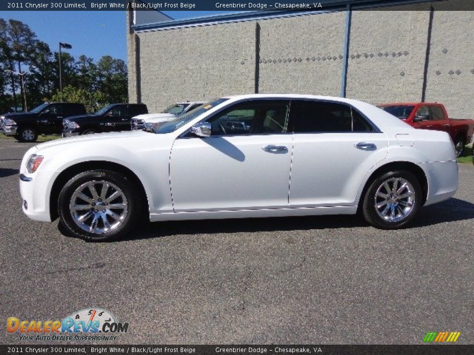 2011 Chrysler 300 Limited Bright White / Black/Light Frost Beige Photo #3