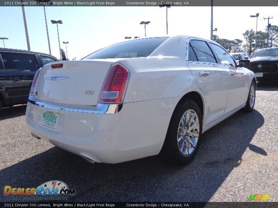 2011 Chrysler 300 Limited Bright White / Black/Light Frost Beige Photo #6