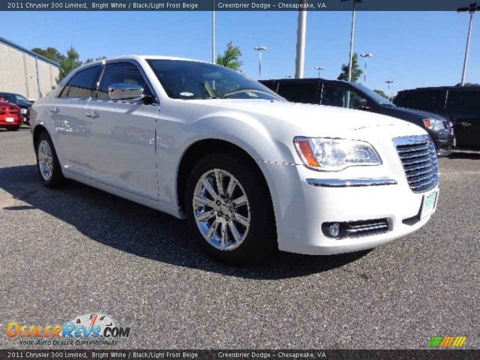 2011 Chrysler 300 Limited Bright White / Black/Light Frost Beige Photo #8