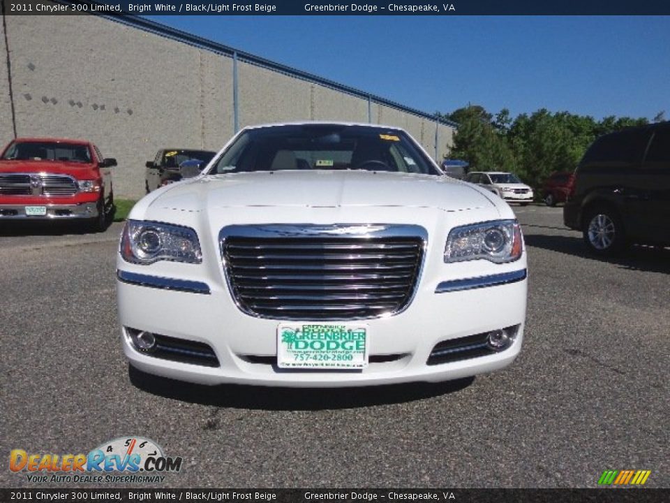2011 Chrysler 300 Limited Bright White / Black/Light Frost Beige Photo #10