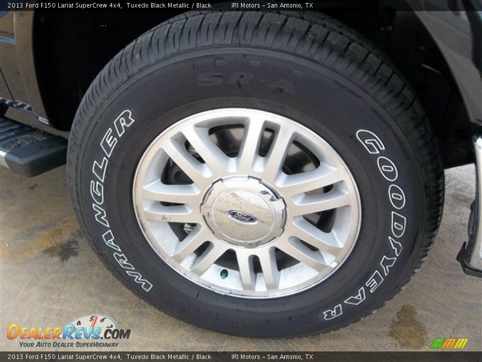 2013 Ford F150 Lariat SuperCrew 4x4 Tuxedo Black Metallic / Black Photo #8