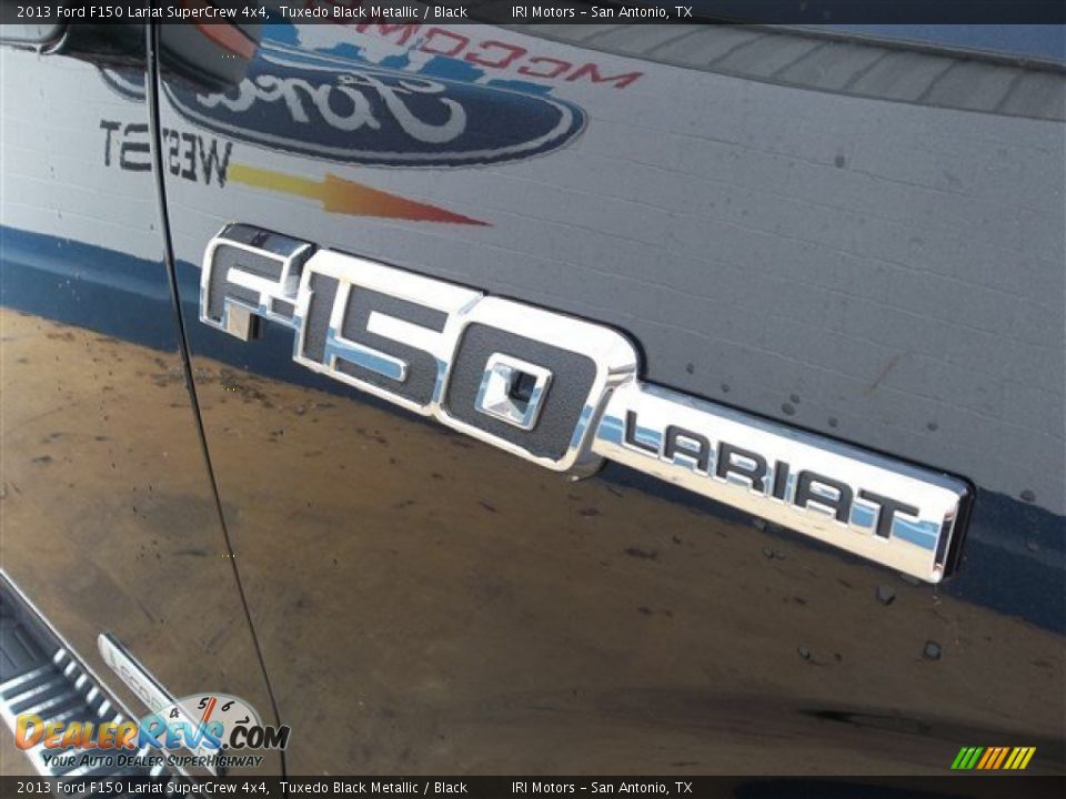 2013 Ford F150 Lariat SuperCrew 4x4 Tuxedo Black Metallic / Black Photo #9
