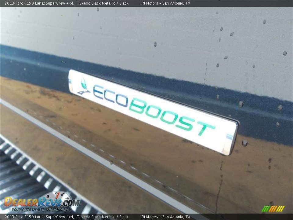 2013 Ford F150 Lariat SuperCrew 4x4 Tuxedo Black Metallic / Black Photo #10