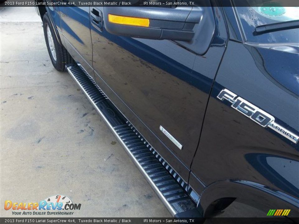 2013 Ford F150 Lariat SuperCrew 4x4 Tuxedo Black Metallic / Black Photo #11
