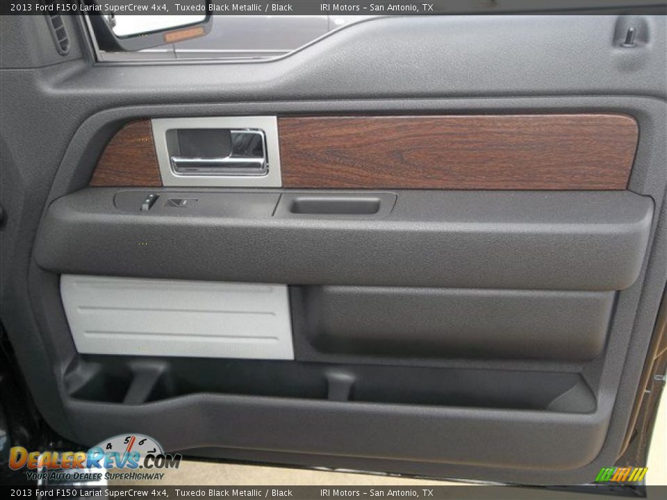 2013 Ford F150 Lariat SuperCrew 4x4 Tuxedo Black Metallic / Black Photo #12