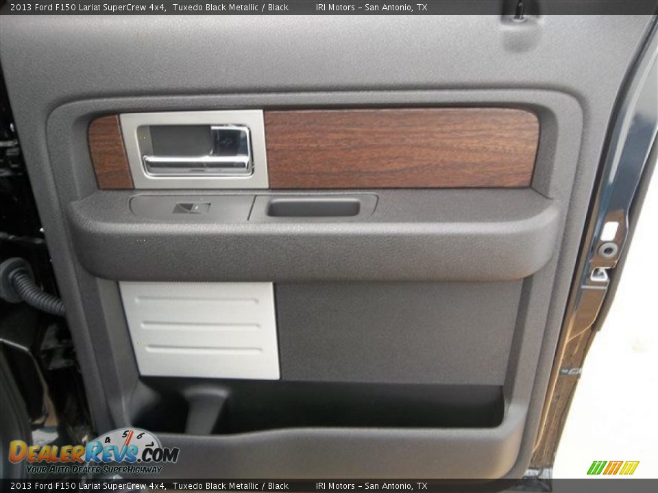 2013 Ford F150 Lariat SuperCrew 4x4 Tuxedo Black Metallic / Black Photo #14