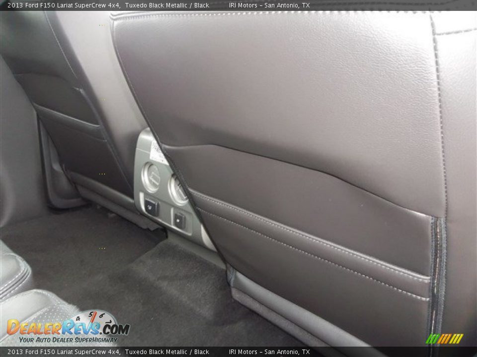 2013 Ford F150 Lariat SuperCrew 4x4 Tuxedo Black Metallic / Black Photo #15