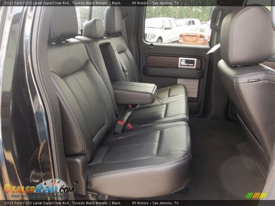 2013 Ford F150 Lariat SuperCrew 4x4 Tuxedo Black Metallic / Black Photo #16