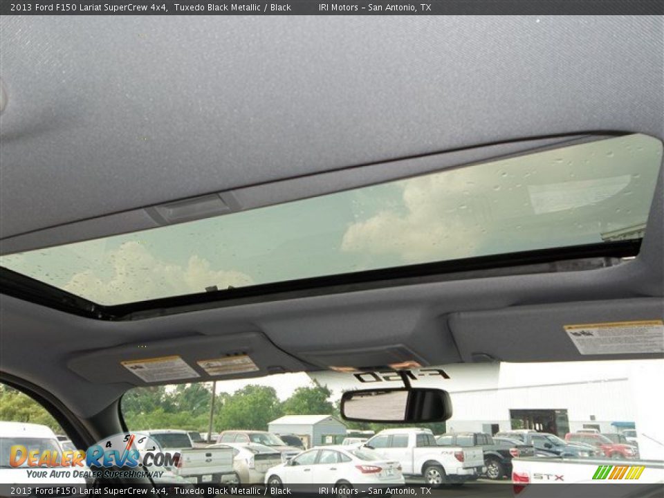 2013 Ford F150 Lariat SuperCrew 4x4 Tuxedo Black Metallic / Black Photo #18