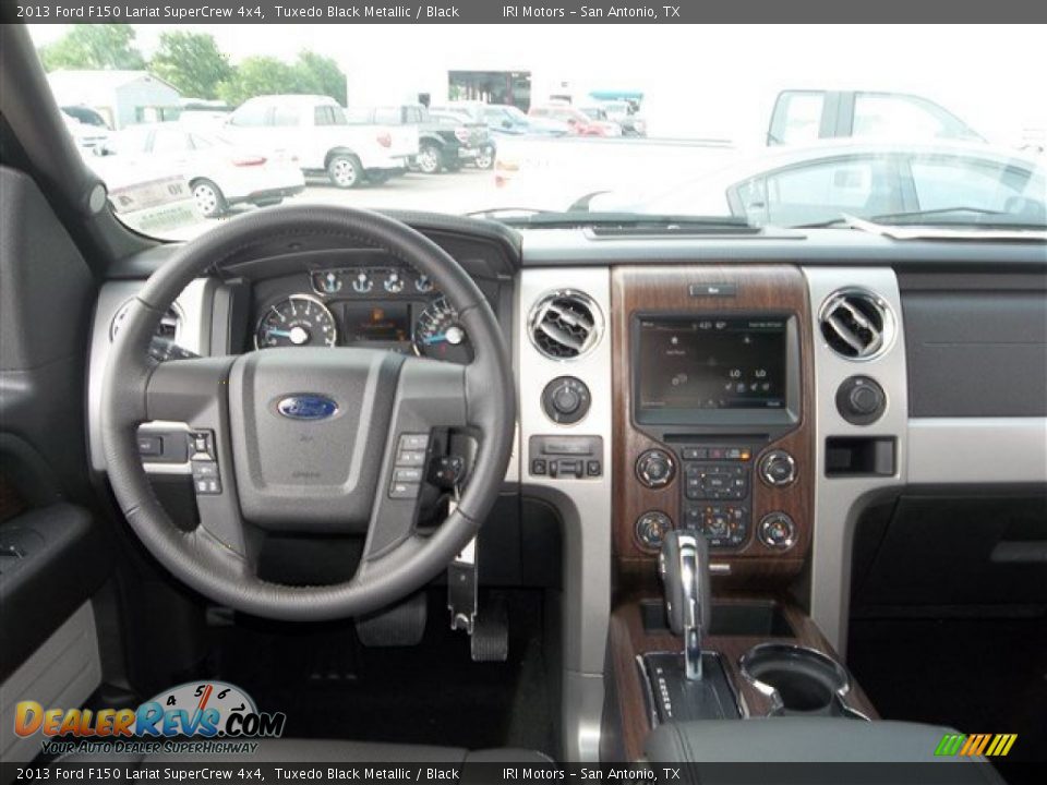 2013 Ford F150 Lariat SuperCrew 4x4 Tuxedo Black Metallic / Black Photo #19
