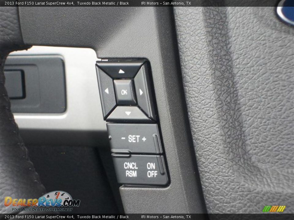 2013 Ford F150 Lariat SuperCrew 4x4 Tuxedo Black Metallic / Black Photo #21