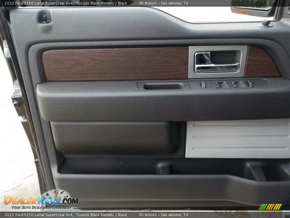 2013 Ford F150 Lariat SuperCrew 4x4 Tuxedo Black Metallic / Black Photo #23