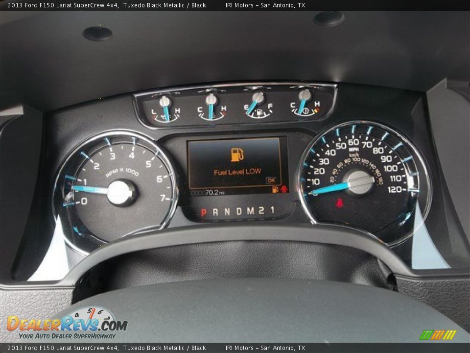 2013 Ford F150 Lariat SuperCrew 4x4 Tuxedo Black Metallic / Black Photo #25