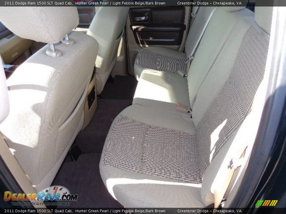 Rear Seat of 2011 Dodge Ram 1500 SLT Quad Cab Photo #12