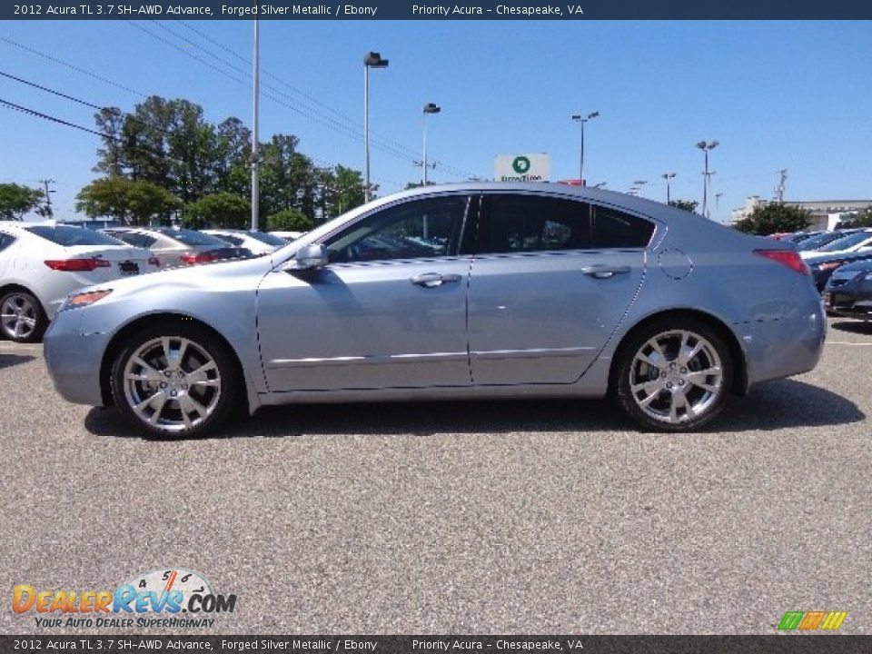 2012 Acura TL 3.7 SH-AWD Advance Forged Silver Metallic / Ebony Photo #3