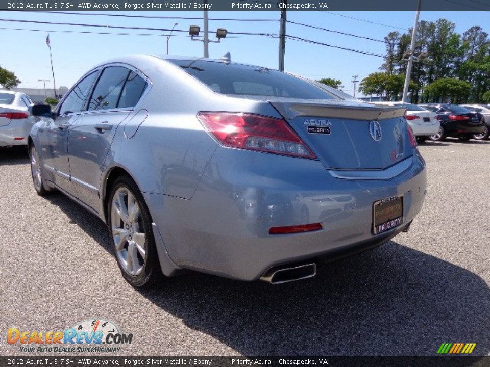 2012 Acura TL 3.7 SH-AWD Advance Forged Silver Metallic / Ebony Photo #4