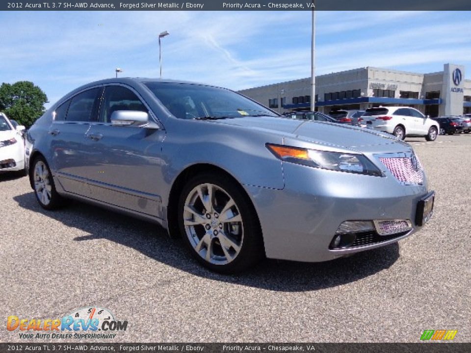 2012 Acura TL 3.7 SH-AWD Advance Forged Silver Metallic / Ebony Photo #8