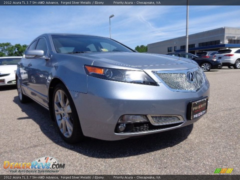 2012 Acura TL 3.7 SH-AWD Advance Forged Silver Metallic / Ebony Photo #9