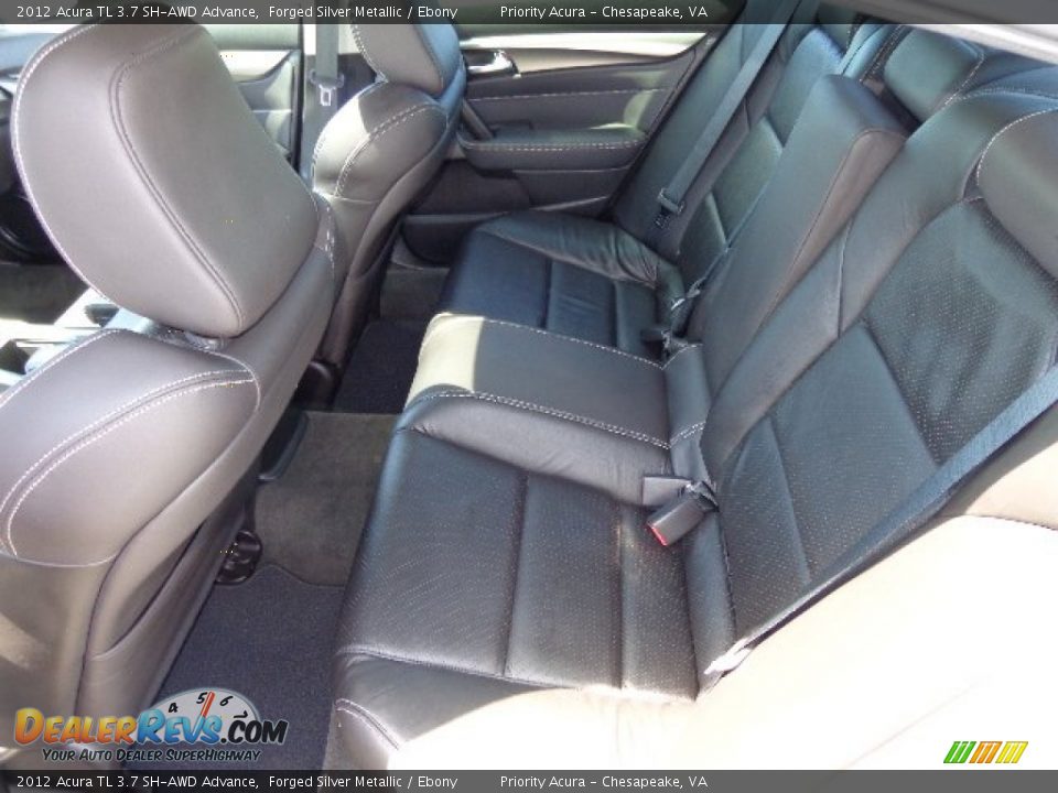 2012 Acura TL 3.7 SH-AWD Advance Forged Silver Metallic / Ebony Photo #12