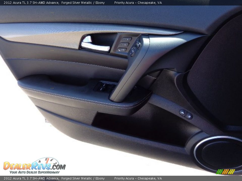2012 Acura TL 3.7 SH-AWD Advance Forged Silver Metallic / Ebony Photo #17