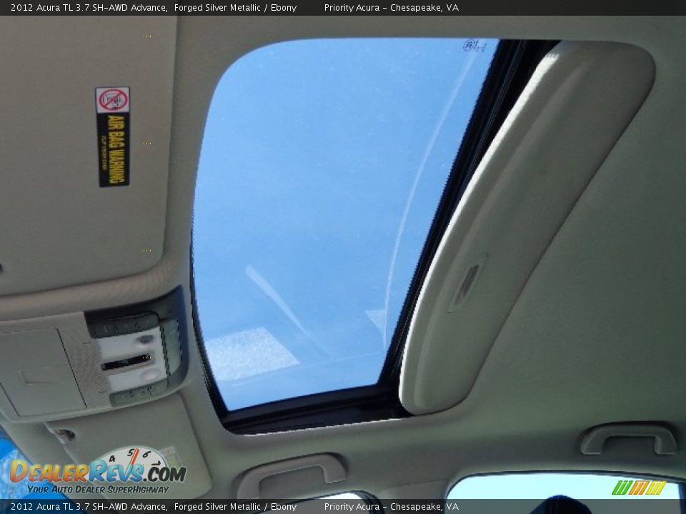 2012 Acura TL 3.7 SH-AWD Advance Forged Silver Metallic / Ebony Photo #18