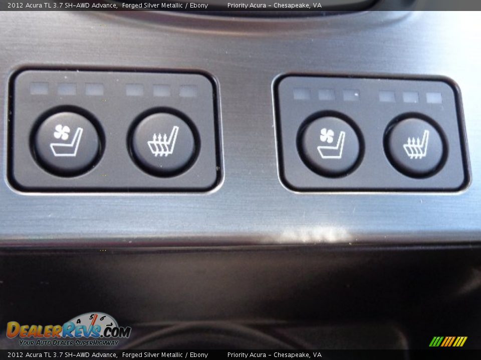 2012 Acura TL 3.7 SH-AWD Advance Forged Silver Metallic / Ebony Photo #22
