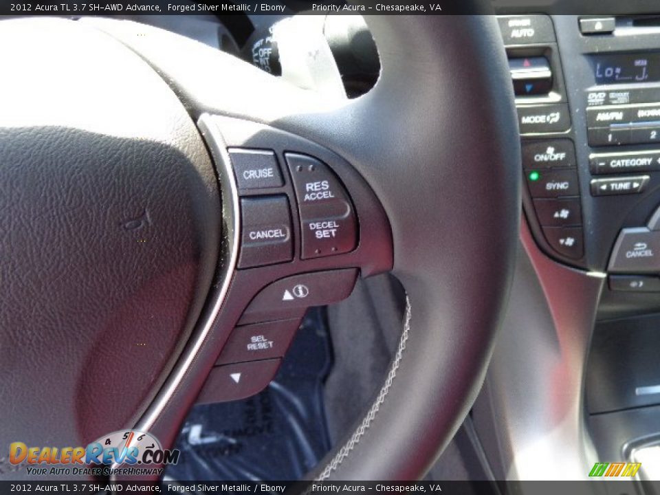 2012 Acura TL 3.7 SH-AWD Advance Forged Silver Metallic / Ebony Photo #23