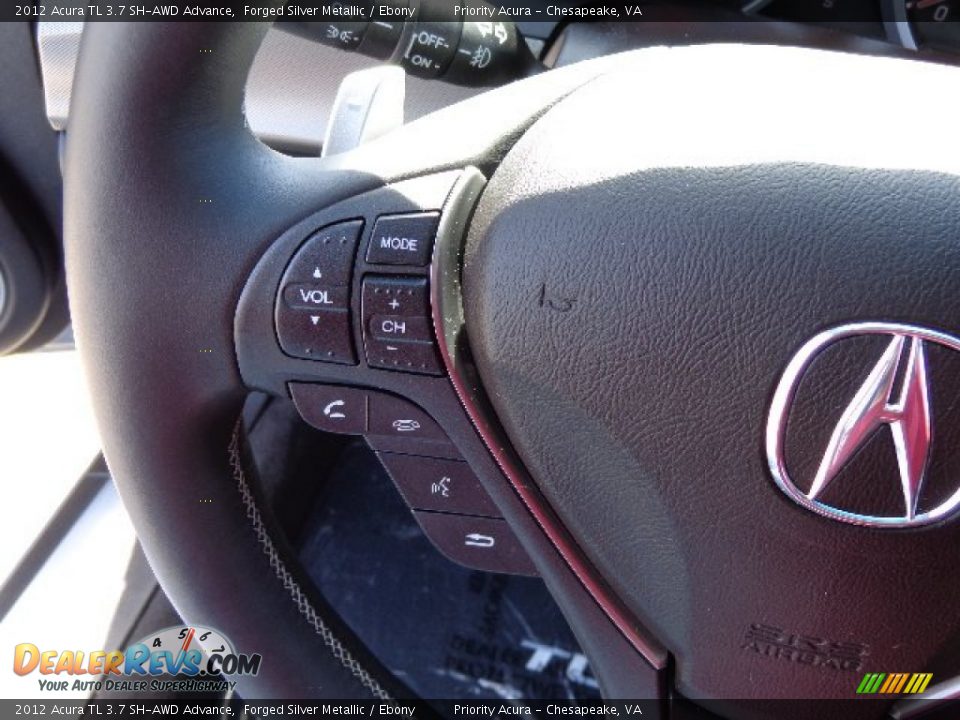 2012 Acura TL 3.7 SH-AWD Advance Forged Silver Metallic / Ebony Photo #24