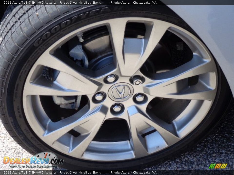 2012 Acura TL 3.7 SH-AWD Advance Forged Silver Metallic / Ebony Photo #26