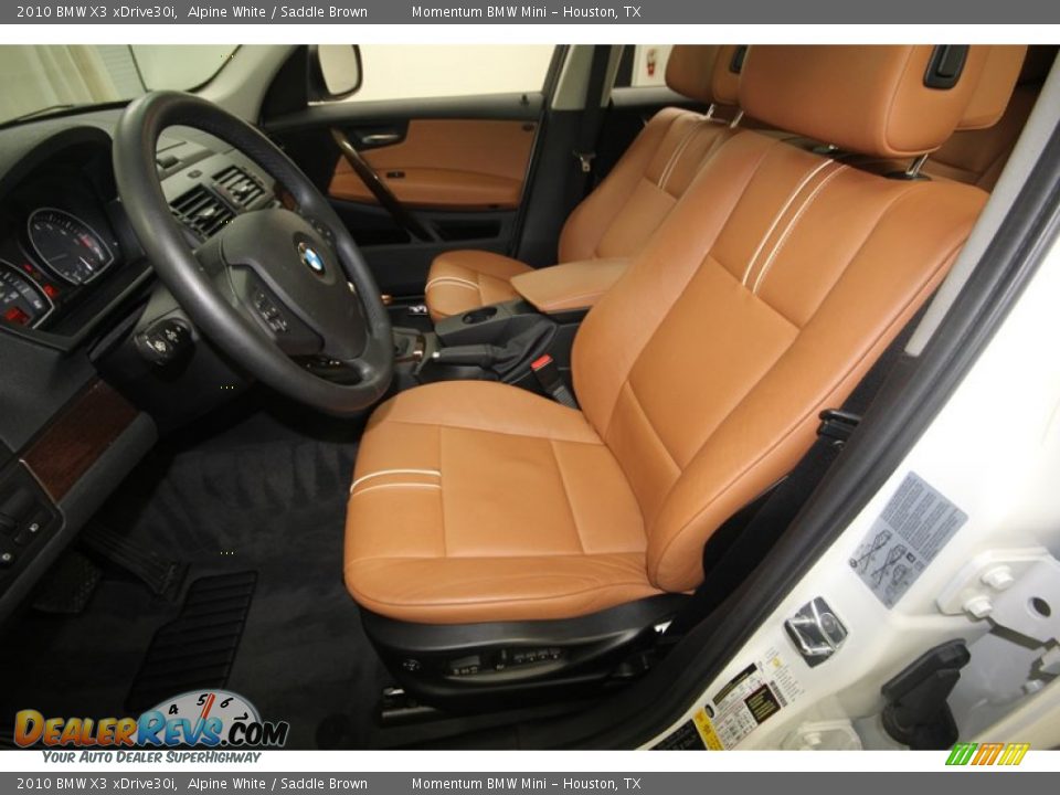 2010 BMW X3 xDrive30i Alpine White / Saddle Brown Photo #3