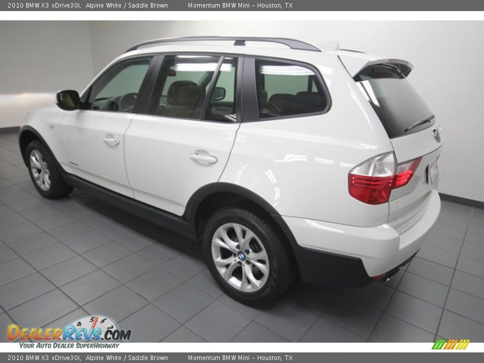 2010 BMW X3 xDrive30i Alpine White / Saddle Brown Photo #5