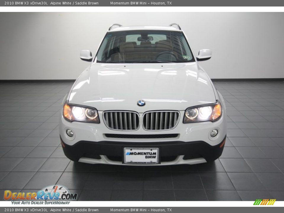 2010 BMW X3 xDrive30i Alpine White / Saddle Brown Photo #6