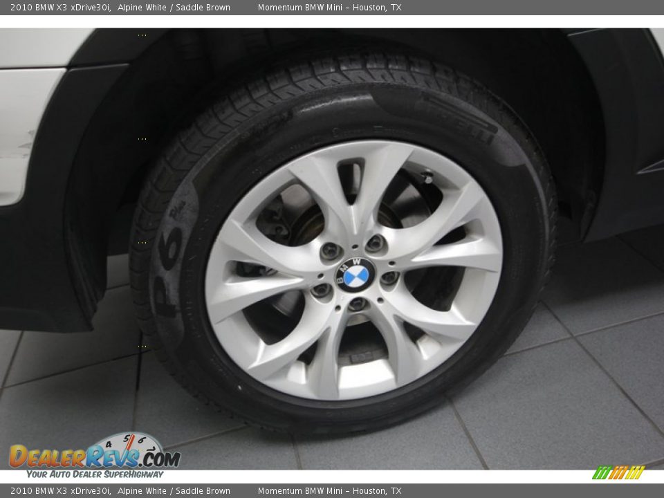 2010 BMW X3 xDrive30i Alpine White / Saddle Brown Photo #10