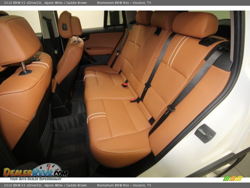 2010 BMW X3 xDrive30i Alpine White / Saddle Brown Photo #14