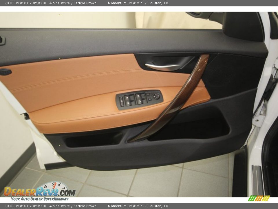 2010 BMW X3 xDrive30i Alpine White / Saddle Brown Photo #15