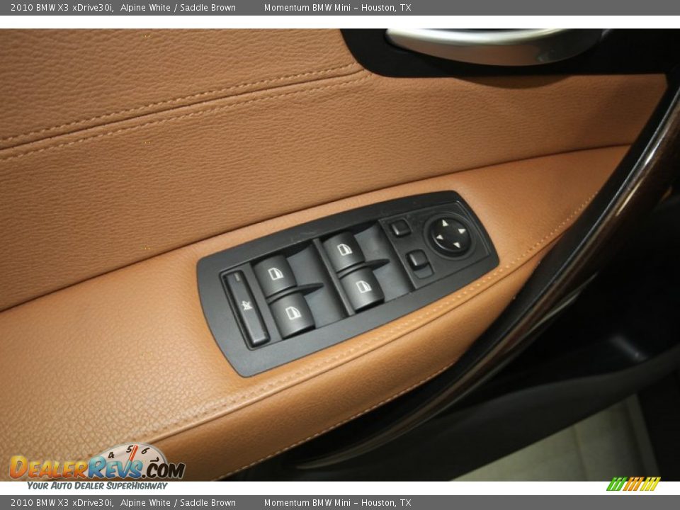2010 BMW X3 xDrive30i Alpine White / Saddle Brown Photo #16