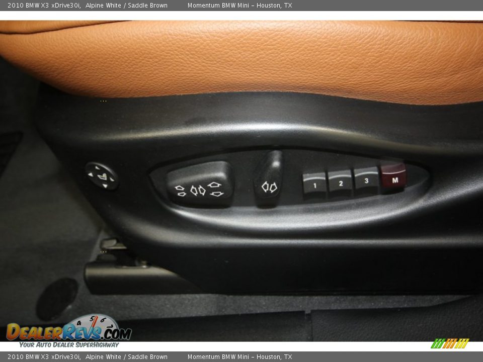 2010 BMW X3 xDrive30i Alpine White / Saddle Brown Photo #17