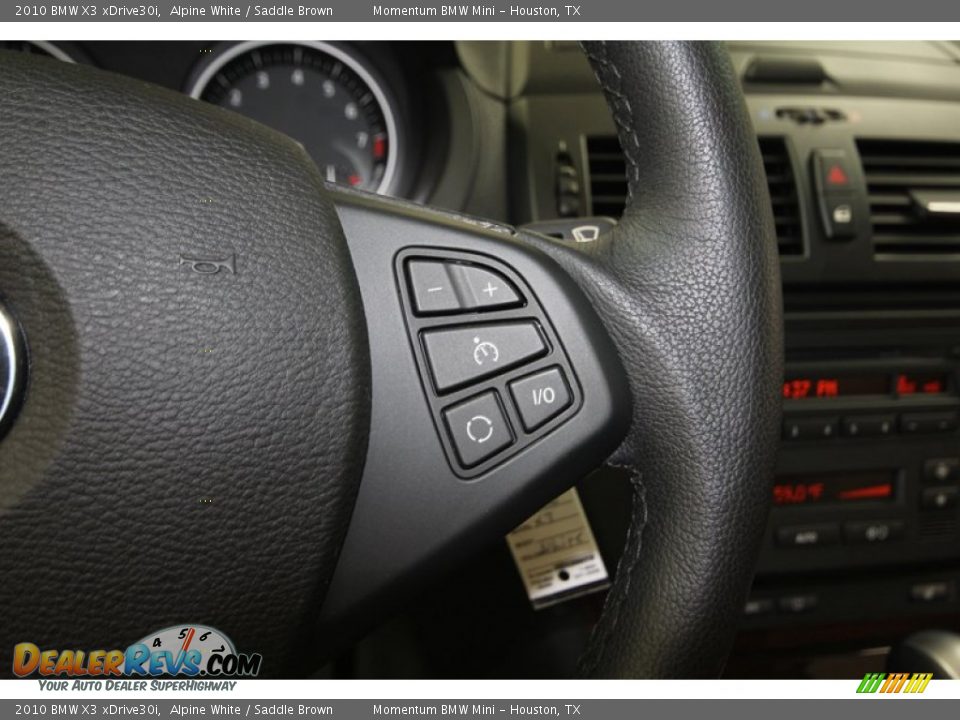 2010 BMW X3 xDrive30i Alpine White / Saddle Brown Photo #24