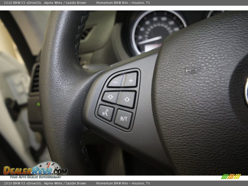 2010 BMW X3 xDrive30i Alpine White / Saddle Brown Photo #25