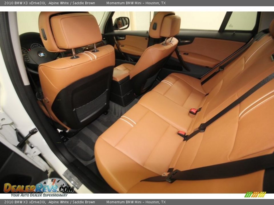 2010 BMW X3 xDrive30i Alpine White / Saddle Brown Photo #26