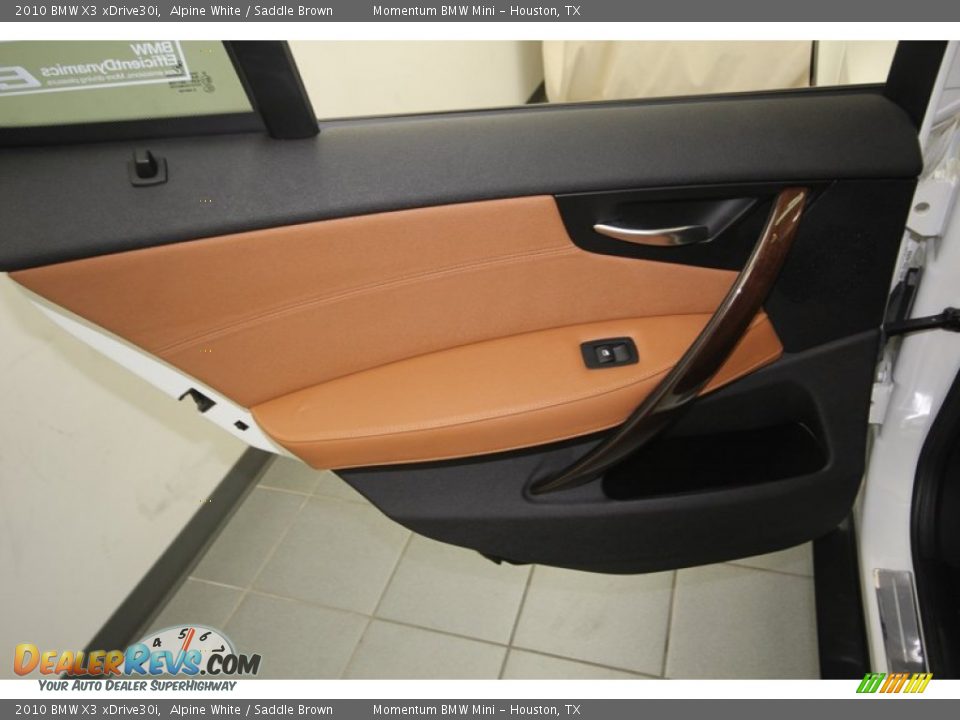 2010 BMW X3 xDrive30i Alpine White / Saddle Brown Photo #27