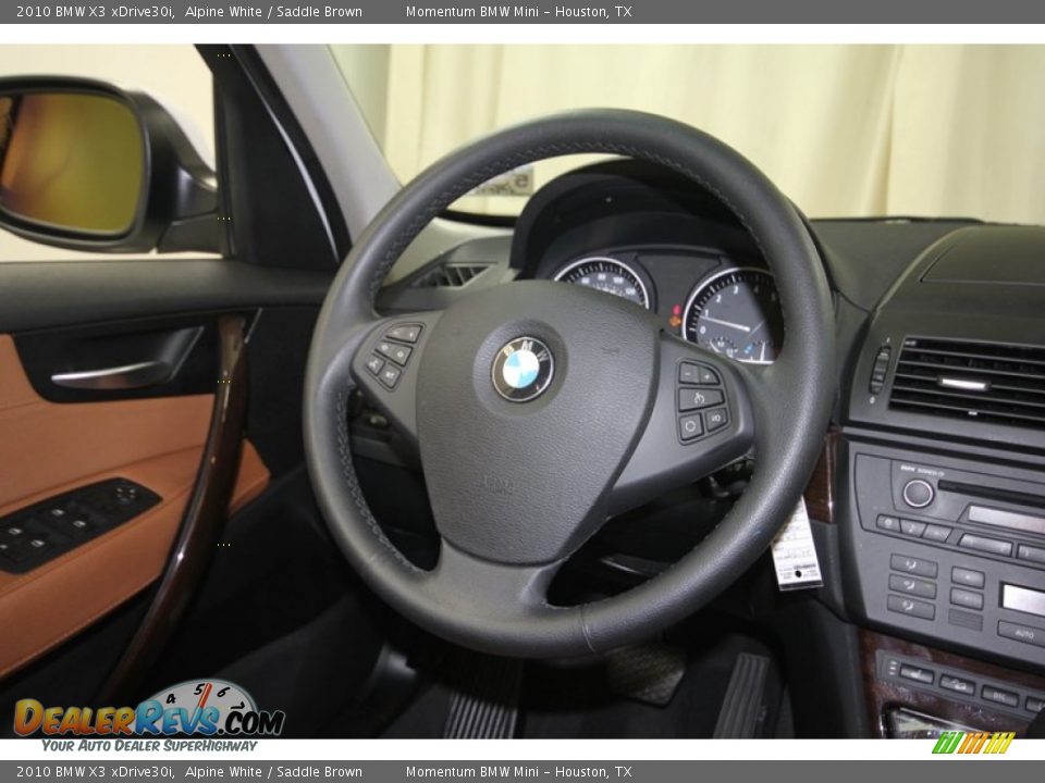 2010 BMW X3 xDrive30i Alpine White / Saddle Brown Photo #29